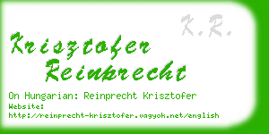 krisztofer reinprecht business card